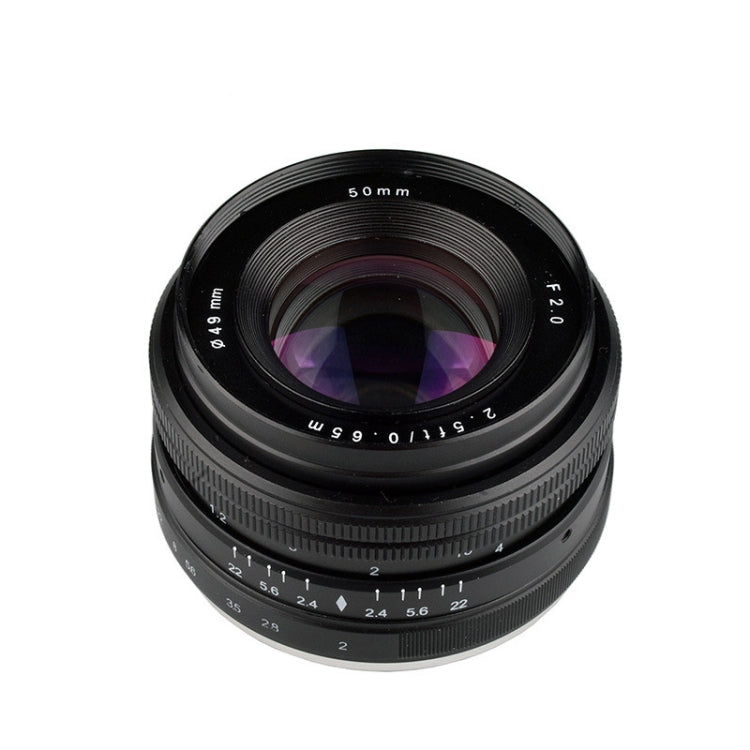 LIGHTDOW EF 50mm F2.0 USM Portrait Standard Focus Lens for Canon - Camera Accessories by LIGHTDOW | Online Shopping UK | buy2fix