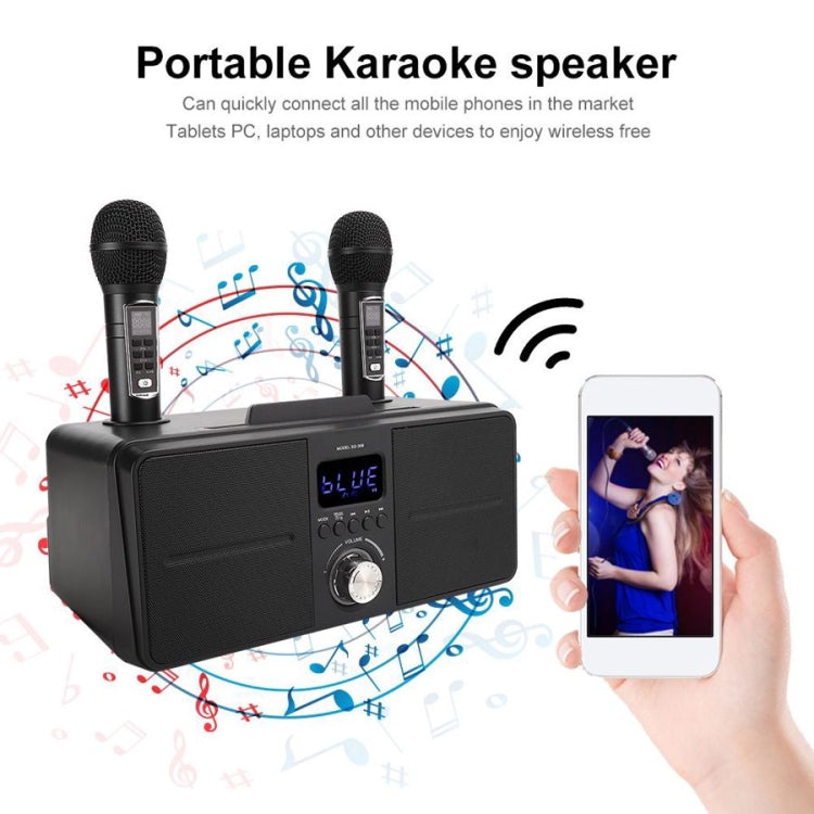 SDRD SD309 Wireless Microphone Bluetooth Audio All-In-One Machine(Black) - Consumer Electronics by buy2fix | Online Shopping UK | buy2fix