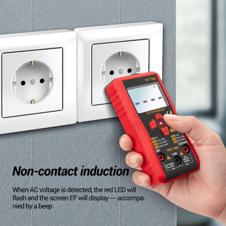 ANENG M118A High-Precision Automatic Range Multimeter Multi-Function Small Electrician Instrumentation Digital Universal Meter - Digital Multimeter by ANENG | Online Shopping UK | buy2fix