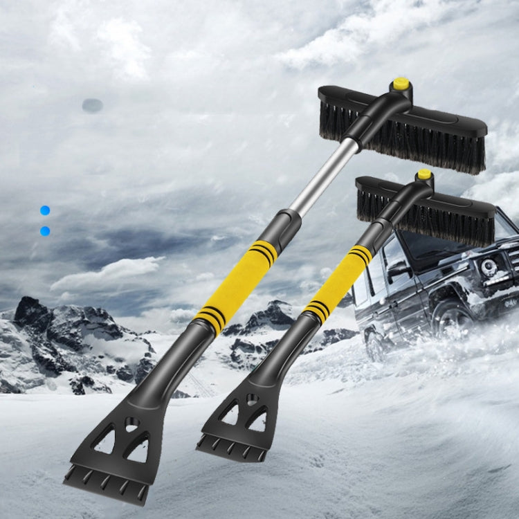 Car Snow Shovel Car Three-In-One Stretch Car Snow Brush Defrosting Scraping Snowboard(5747 Yellow) - Ice Scraper by buy2fix | Online Shopping UK | buy2fix