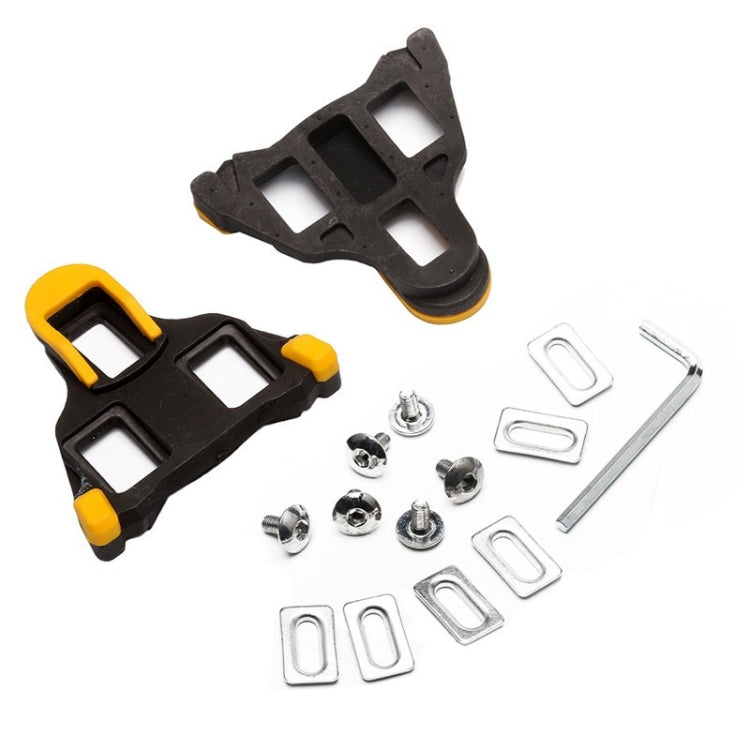 3 Set Bicycle Splint Set 6 Degrees Road Lock Plate Special For Road Bike Shoes(Yellow) - Outdoor & Sports by buy2fix | Online Shopping UK | buy2fix