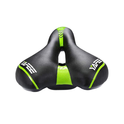 YAFEE YF-1034-3 Soft Mountain Bike Seat Mountain Bike Hollow Breathable Saddle Seat Cushion Bicycle Seat(Black Green) - Outdoor & Sports by YAFEE | Online Shopping UK | buy2fix