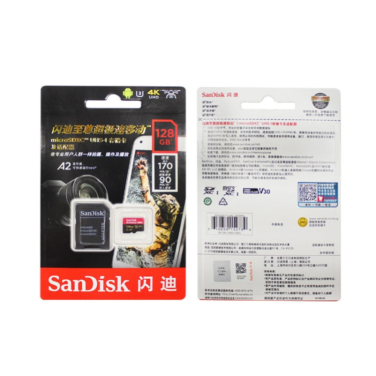 SanDisk U3 High-Speed Micro SD Card  TF Card Memory Card for GoPro Sports Camera, Drone, Monitoring 64GB(A2), Colour: Gold Card - Micro SD Card by SanDisk | Online Shopping UK | buy2fix