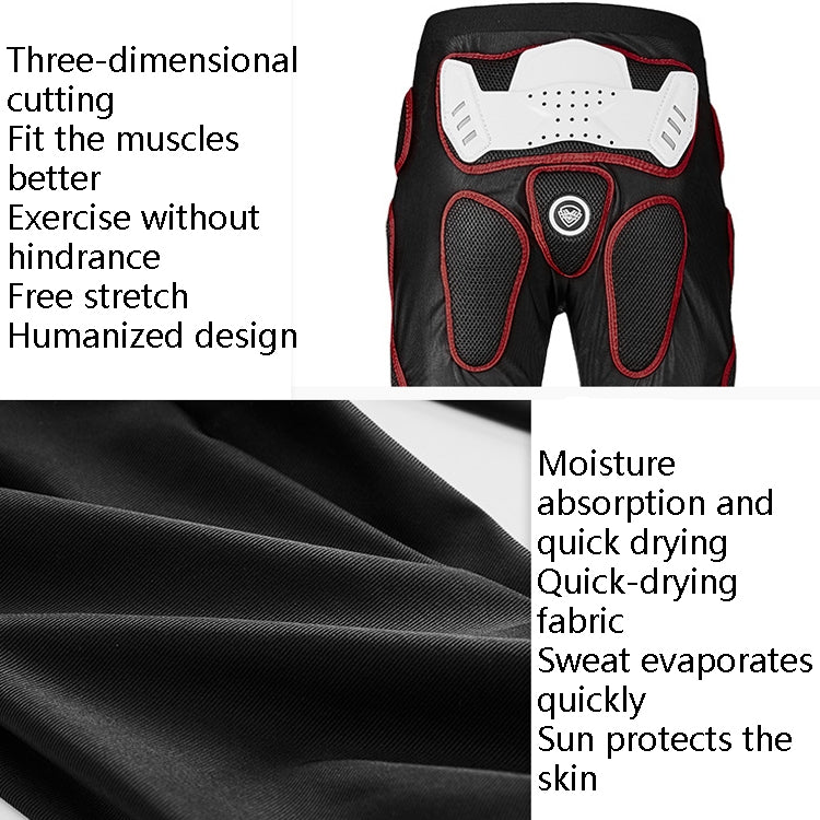 SULAITE Motorcycle Cross-Country Riding Trousers Protective Hip Pants, Specification: XL(Black) - Protective Gear by SULAITE | Online Shopping UK | buy2fix