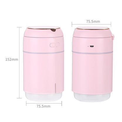 K005 Portable Hydrating LED Fill Light Makeup Mirror USB Mini Humidifier(Pink) - Home & Garden by buy2fix | Online Shopping UK | buy2fix