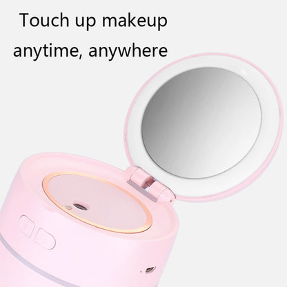 K005 Portable Hydrating LED Fill Light Makeup Mirror USB Mini Humidifier(Pink) - Home & Garden by buy2fix | Online Shopping UK | buy2fix