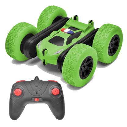 1:24 Electric Spray Remote Control Car Double-Sided Rotating Tumbling Bucket  Stunt Car( Green) - RC Cars by buy2fix | Online Shopping UK | buy2fix