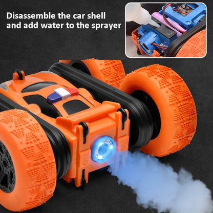 1:24 Electric Spray Remote Control Car Double-Sided Rotating Tumbling Bucket  Stunt Car(Blue) - RC Cars by buy2fix | Online Shopping UK | buy2fix
