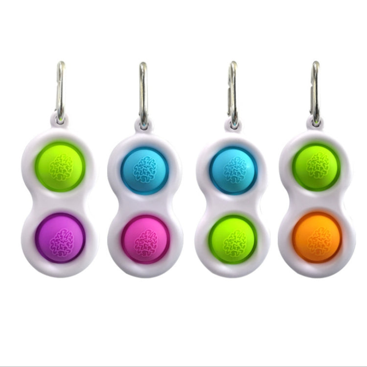 3 PCS Finger Bubble Music Key Buckle Baby Mental Development Can Press The Practice Board Finger Decompression Press Keychain, Color Random Deilvery - Squeeze Toys by buy2fix | Online Shopping UK | buy2fix