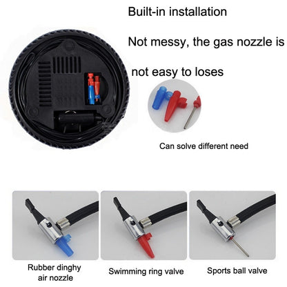 DC12V 12A Car Portable Air Pump Electric Car Tire Pump, Specification： 16-cylinder Small Motor - In Car by buy2fix | Online Shopping UK | buy2fix