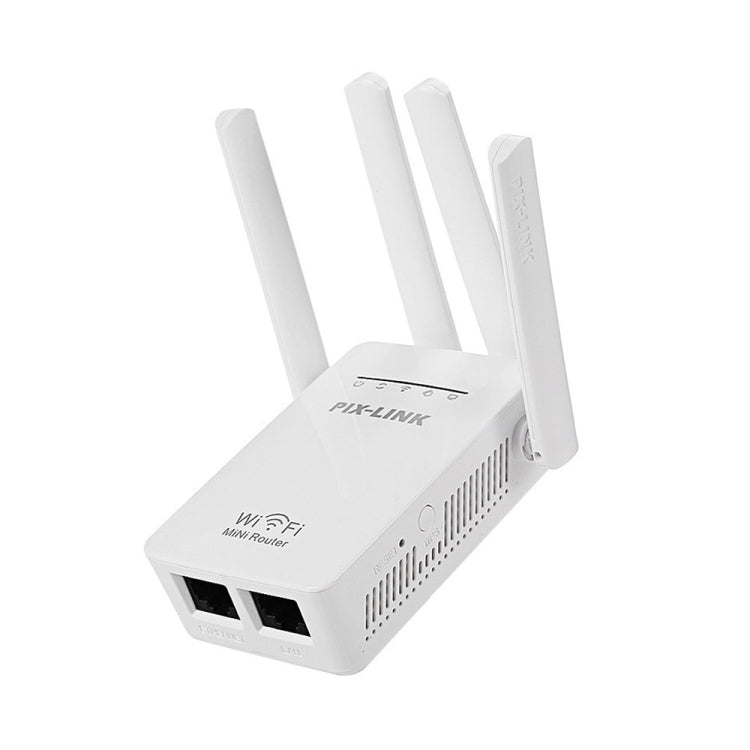 PIX-LINK LV-WR09 300Mbps WiFi Range Extender Repeater Mini Router(US Pulg) - Wireless Routers by buy2fix | Online Shopping UK | buy2fix