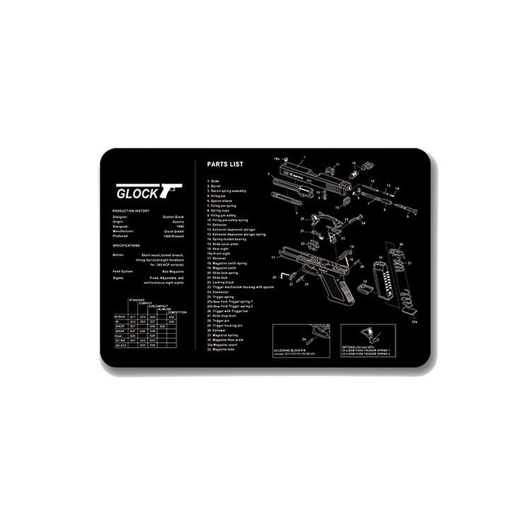 2 PCS Heat Transfer Non-Slip Single-Sided Office Gaming Mouse Pad 3mm(SPS-Glock) - Mouse Pads by buy2fix | Online Shopping UK | buy2fix