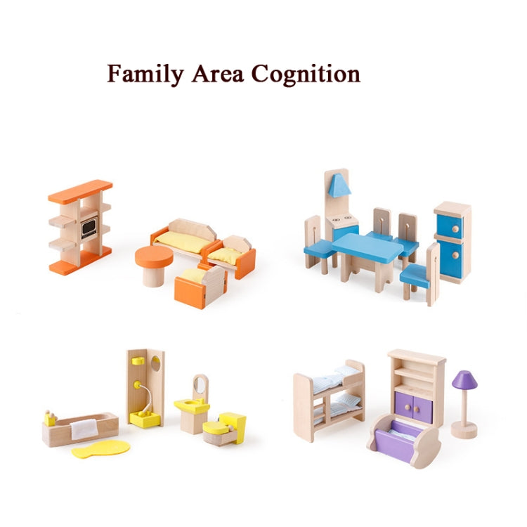 Onshine Pretend Play Scene DIY Role Playing Wooden Furniture Accessories, Style: Bathroom - Pretend Play Toys by buy2fix | Online Shopping UK | buy2fix