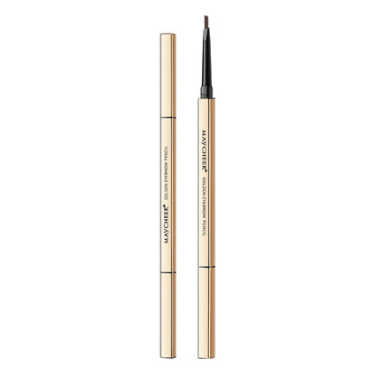 3 PCS MAYCHEER 3117 Small Gold Bars Double Eyebrow Pencil Thin Head Waterproof Non-bleeding Eyebrow Pencil(4 Gray Brown) - Eyes by MAYCHEER | Online Shopping UK | buy2fix