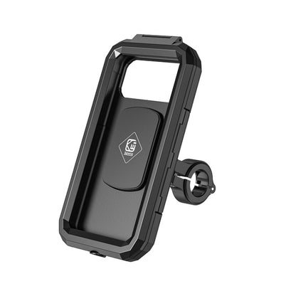 Kewig Bicycle Motorcycle Waterproof Box Mobile Phone Bracket Riding Touch Mobile Phone Fixed Seat(M18L-B1 Large Handlebar Installation) - Holder by Kewig | Online Shopping UK | buy2fix