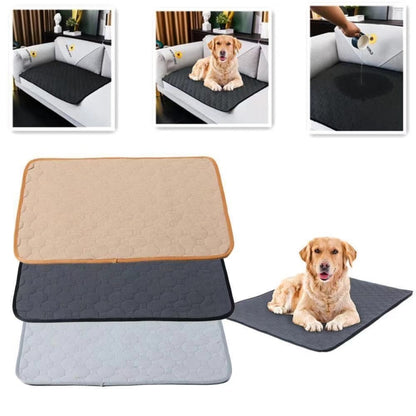 60x45cm Car Pet Injection Pad Waterproof Pad Cat Dog Sofa Waterproof Diapholic Carpet Water Absorbing Pad(Beige) - Seat Accessories by buy2fix | Online Shopping UK | buy2fix