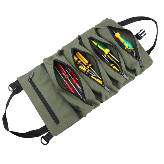 Car Canvas Tool Hanging Bag Electrician Package Car Tool Bag(Green) - Storage Bags & Boxes by buy2fix | Online Shopping UK | buy2fix