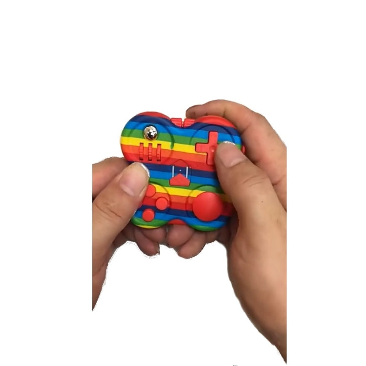 Decompression Handle Fidget Cube Dice Decompression Finger Sports Toy(Four-page Handle - Amouflage Blue) - Fidget Cube by buy2fix | Online Shopping UK | buy2fix
