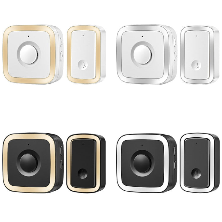 CACAZI A58 1 For 1 Smart Wireless Doorbell without Battery, Plug:UK Plug(Gold) - Security by CACAZI | Online Shopping UK | buy2fix
