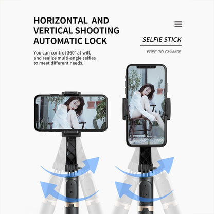 CYKE Q08 Anti-Shake Gimbal Bluetooth Selfie Stick Handheld Phone Live Tripod(No light Version) - Selfie Sticks by CYKE | Online Shopping UK | buy2fix