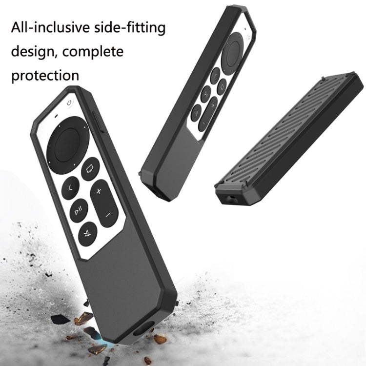2 PCS Remote Control All-Inclusive Anti-Drop Silicone Protective Cover, Applicable Model: For Apple TV 4K 2021(Black) - Consumer Electronics by buy2fix | Online Shopping UK | buy2fix