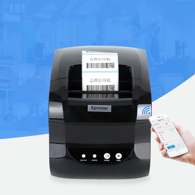 Xprinter XP-365B 80mm Thermal Label Printer Clothing Tag Supermarket Barcode Printer, Plug: AU Plug(Bluetooth Version) - Printer by Xprinter | Online Shopping UK | buy2fix