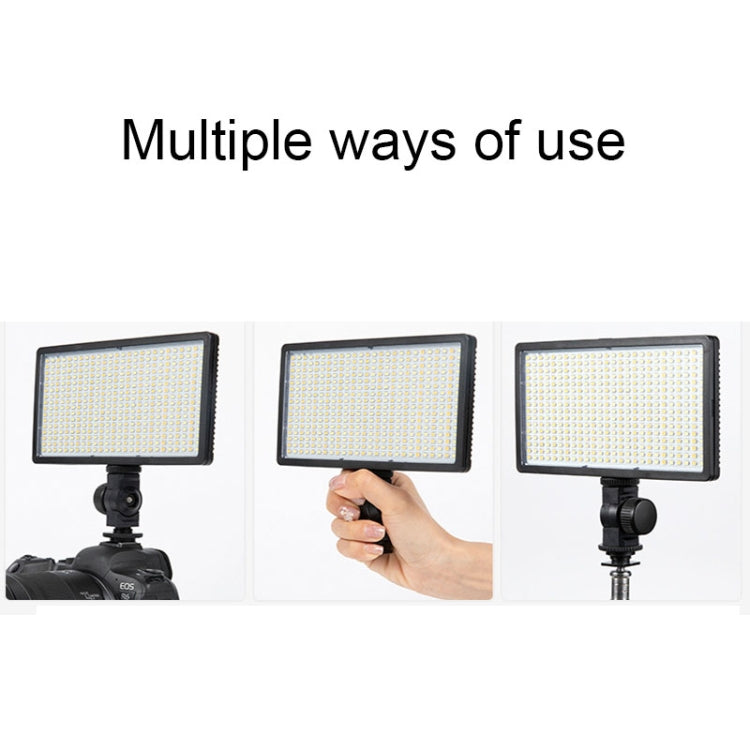 600 LEDs Stepless Adjustment Live Fill Light Reversible Photography Soft Light, Style: 10 inch(US Plug) -  by buy2fix | Online Shopping UK | buy2fix