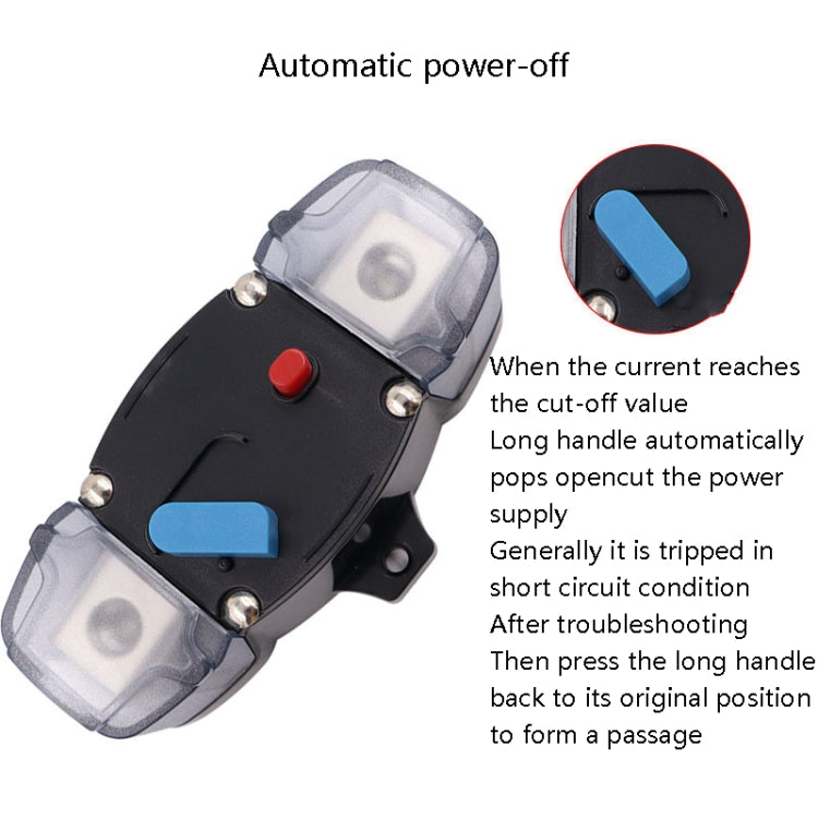 CB8 Car Route Yacht Ship Audio Refit Automatic Circuit Breaker Power Circuit Protection Insurance Switch, Specification: 200A - In Car by buy2fix | Online Shopping UK | buy2fix