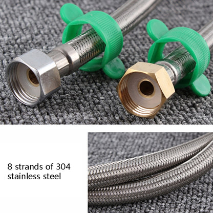 4 PCS 80cm Copper Hat 304 Stainless Steel Metal Knitting Hose Toilet Water Heater Hot And Cold Water High Pressure Pipe 4/8 inch DN15 Connecting Pipe - Home & Garden by buy2fix | Online Shopping UK | buy2fix