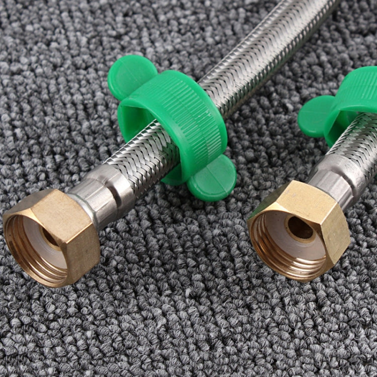 4 PCS 1m Copper Hat 304 Stainless Steel Metal Knitting Hose Toilet Water Heater Hot And Cold Water High Pressure Pipe 4/8 inch DN15 Connecting Pipe - Home & Garden by buy2fix | Online Shopping UK | buy2fix