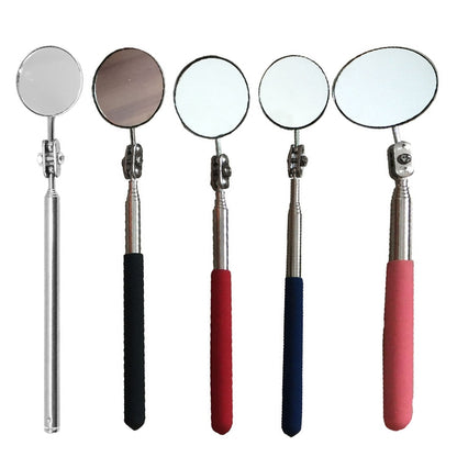 3 PCS Car Repair Detection Mirror Universal Folding Telescopic Mirror Welding Chassis Inspection Mirror, Model: Silver 50mm - In Car by buy2fix | Online Shopping UK | buy2fix