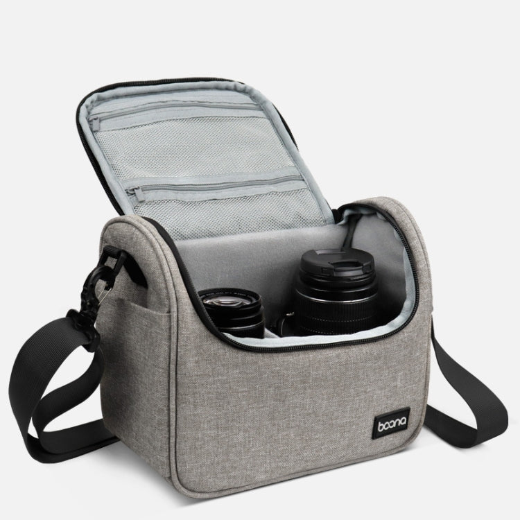 Baona BN-H011 Digital SLR Camera Bag Lens Storage Shoulder Bag(Black) - Camera Accessories by Baona | Online Shopping UK | buy2fix