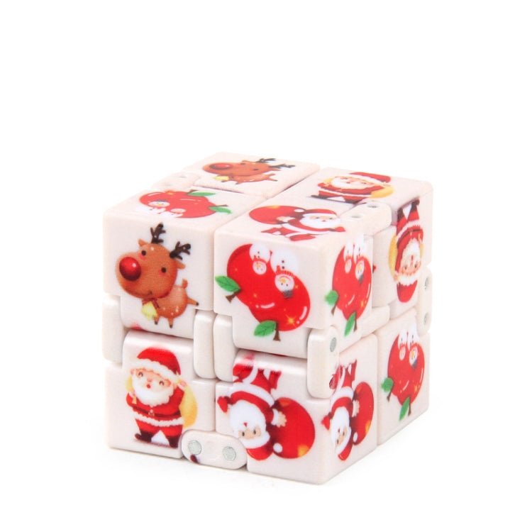 3 PCS Infinite Magic Cube Halloween & Christmas Theme Decompression Pocket Cube Second Order Cube Toy(NO.335K-2 Christmas White) - Magic Cubes by buy2fix | Online Shopping UK | buy2fix