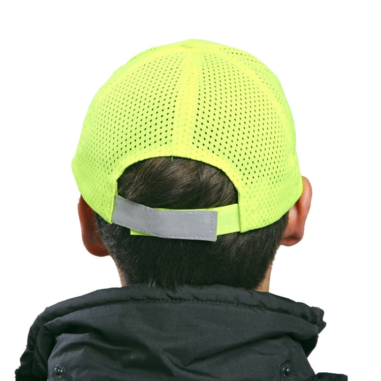 Reflective Safety Baseball Cap Breathable Construction Site Outdoor Construction Mesh Cap, Colour: Black - Workplace Safety Supplies by buy2fix | Online Shopping UK | buy2fix