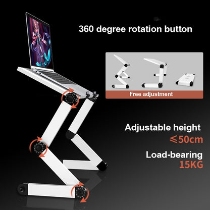 Oatsbasf Folding Computer Desk Laptop Stand Foldable Lifting Heightening Storage Portable Rack,Style: L01 Black - Laptop Stand by Oatsbasf | Online Shopping UK | buy2fix