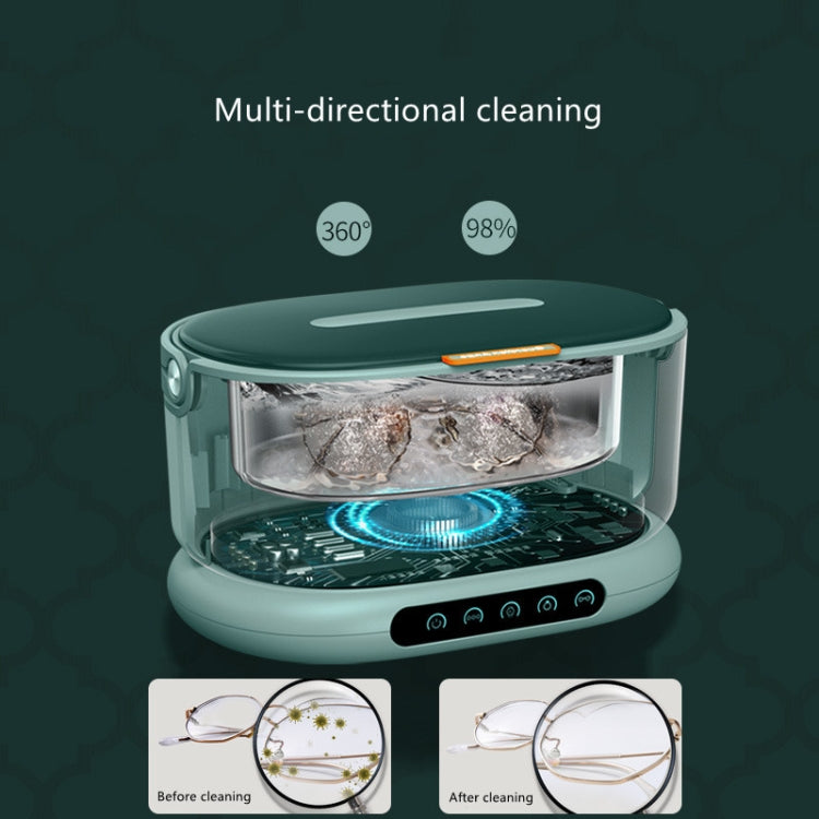 OATSBASF 03666 35W Multifunctional Portable Four-Speed Omnidirectional Classification Cleaning High-Frequency Decontamination Ultrasonic Cleaning Machine, CN Plug(Green) - Home & Garden by Oatsbasf | Online Shopping UK | buy2fix