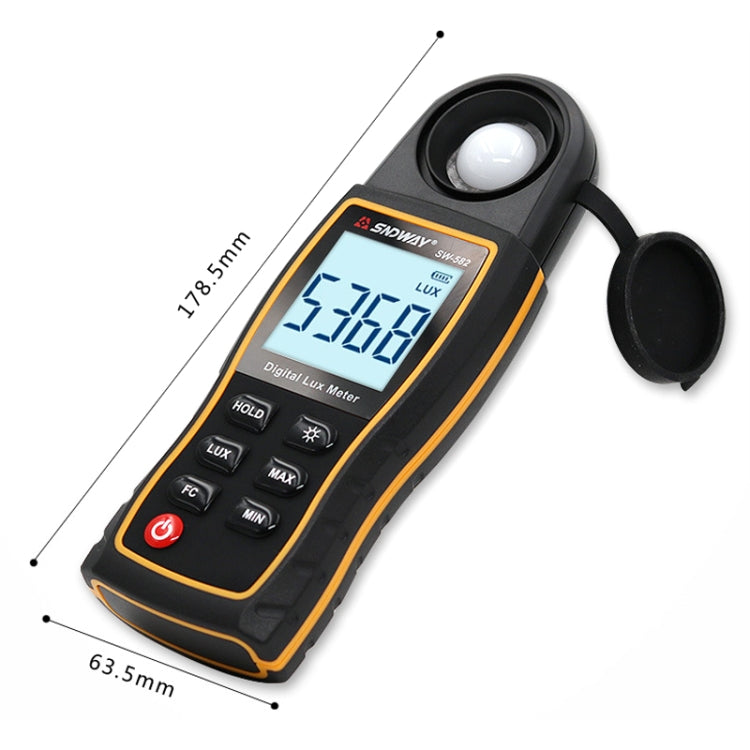 SNDWAY SW582 Handheld Digital Illuminance Meter High-Precision Digital Light Meter(SW582) - Consumer Electronics by SNDWAY | Online Shopping UK | buy2fix