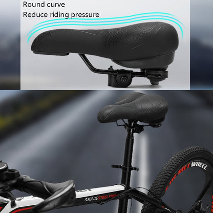 BG-1147 Bicycle Comfortable Cushion Bicycle Cycling Seat Mountain Bike Saddle Large - Outdoor & Sports by buy2fix | Online Shopping UK | buy2fix