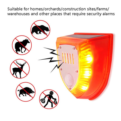 N911M Solar Animal Repeller Outdoor Sound And Light Alarm, Specification: Timing Model - Security by buy2fix | Online Shopping UK | buy2fix
