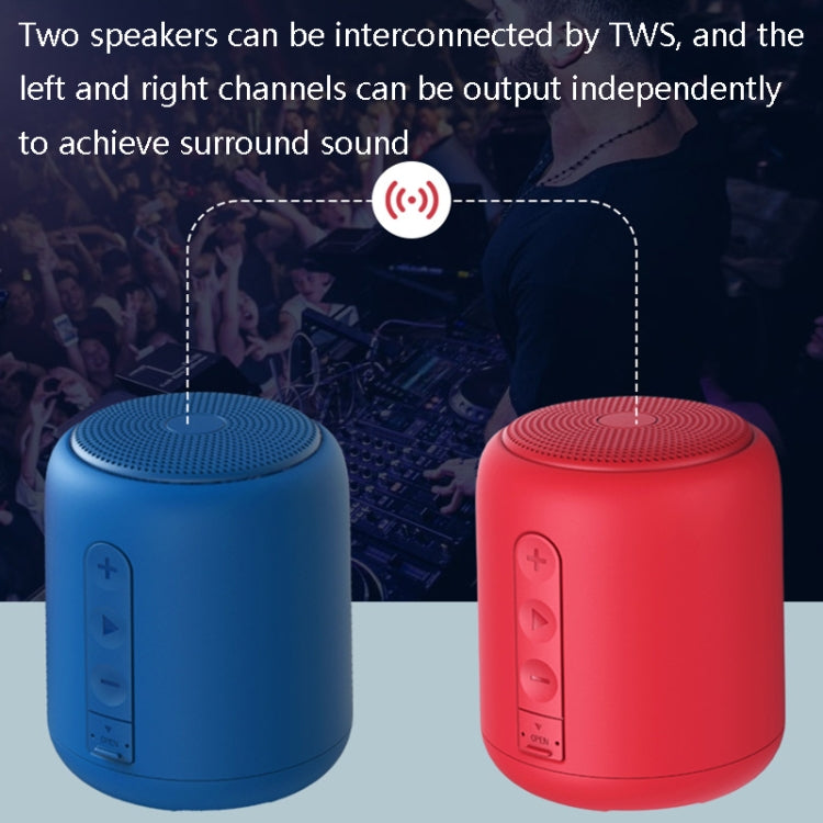 F9 TWS Mini Portable Bluetooth Speaker Support TF Card(No FM-Red) - Mini Speaker by buy2fix | Online Shopping UK | buy2fix