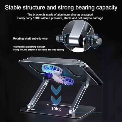 BONERUY P43F Aluminum Alloy Folding Computer Stand Notebook Cooling Stand, Colour: Silver - Cooling Pads by BONERUY | Online Shopping UK | buy2fix