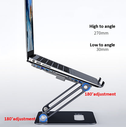 BONERUY P43F Aluminum Alloy Folding Computer Stand Notebook Cooling Stand, Colour: Silver - Cooling Pads by BONERUY | Online Shopping UK | buy2fix