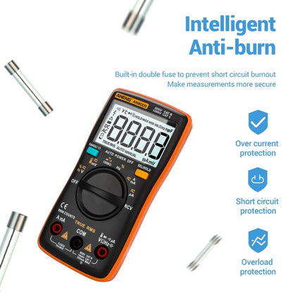 ANENG AN8009 NVC Digital Display Multimeter, Specification: Standard(Red) - Current & Voltage Tester by ANENG | Online Shopping UK | buy2fix