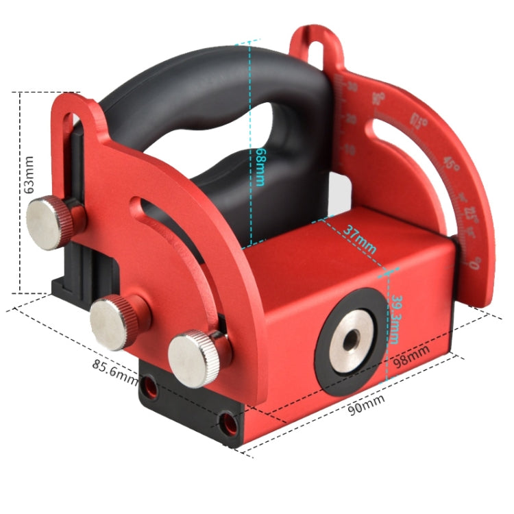 Aluminum Alloy Woodworking Inclined Hole Locator Punching Locator(Golden) - Clamps by buy2fix | Online Shopping UK | buy2fix