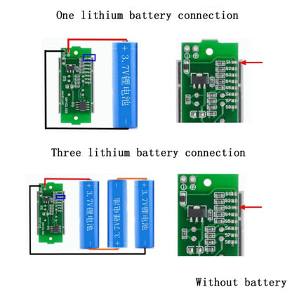 Lithium Battery Fuel Gauge Display Module(Green) - Consumer Electronics by buy2fix | Online Shopping UK | buy2fix