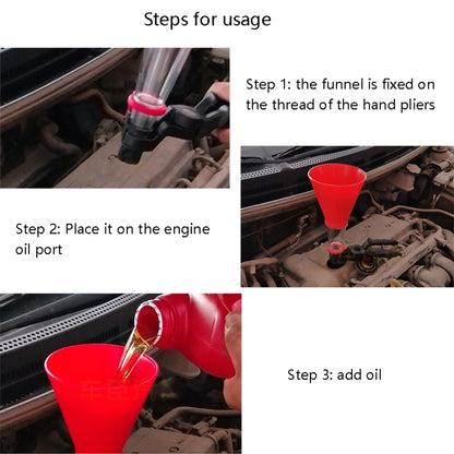 Car Plus Oil Funnel Tool Oil Filling Machine, Specification: A Version - Engine Repair Tools by buy2fix | Online Shopping UK | buy2fix