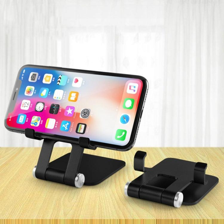 MT510 Universal Metal Folding Stand For Mobile Phone And Tablet(Mysterious Black) - Desktop Holder by buy2fix | Online Shopping UK | buy2fix