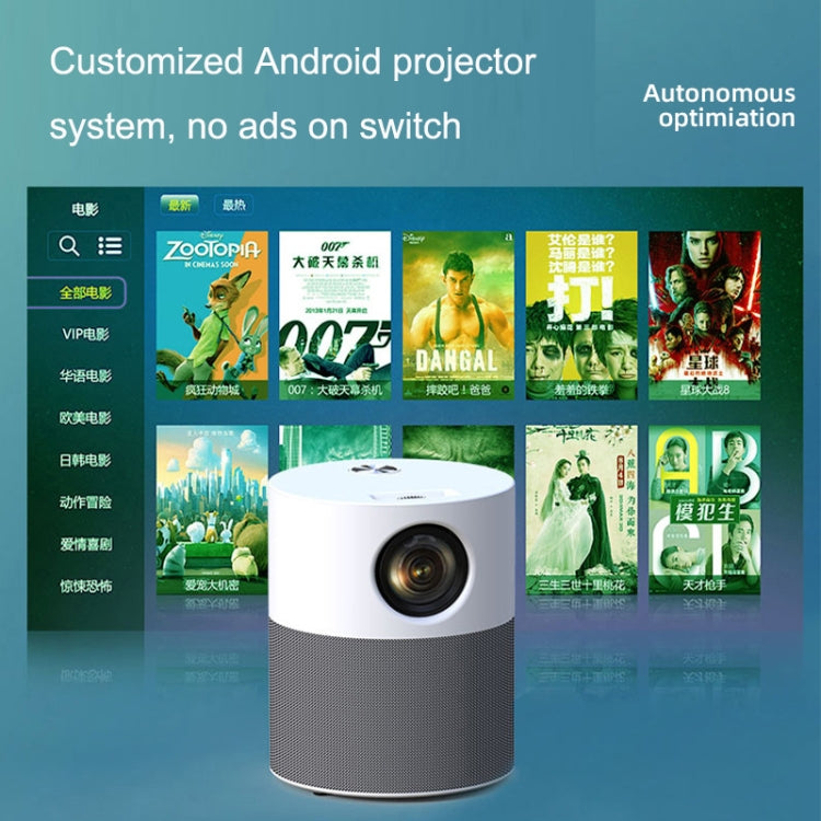 M1 Home Commercial LED Smart HD Projector, Specification: UK Plug(Intelligent WIFI Android Version) - Consumer Electronics by buy2fix | Online Shopping UK | buy2fix