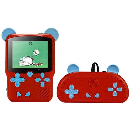 I50 999 in 1 Children Cat Ears Handheld Game Console, Style: Doubles (Red) - Pocket Console by buy2fix | Online Shopping UK | buy2fix