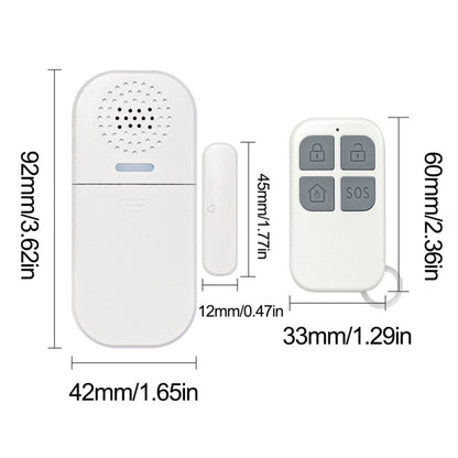 MC-05 130dB Remote Door Magnetic Alarm With Light Reminder - Security by buy2fix | Online Shopping UK | buy2fix